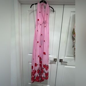 Lulus halter neck backless dress